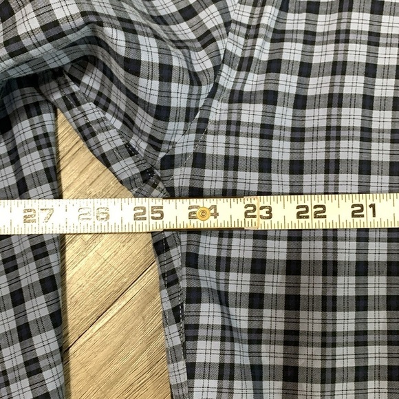Peter Millar Blue Plaid Long Sleeve 100% Cotton Button Up Shirt size L - Picture 12 of 12